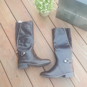 New Brown London Fog Riding Boots